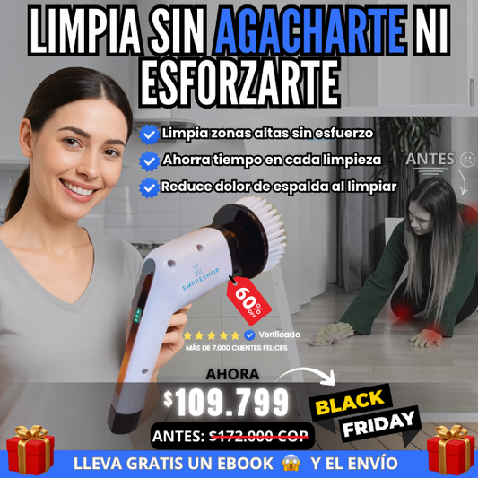 Original Cepillo Eléctrico De Limpieza 9 En 1 + Ebook 🎁